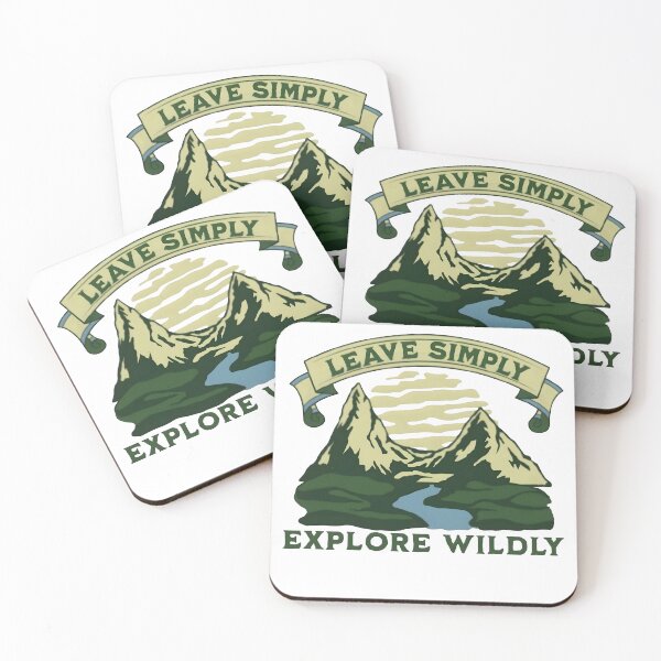 Item preview, Leave simply, explore wildly, funny and cool nature lover designed and sold by Merchattack.