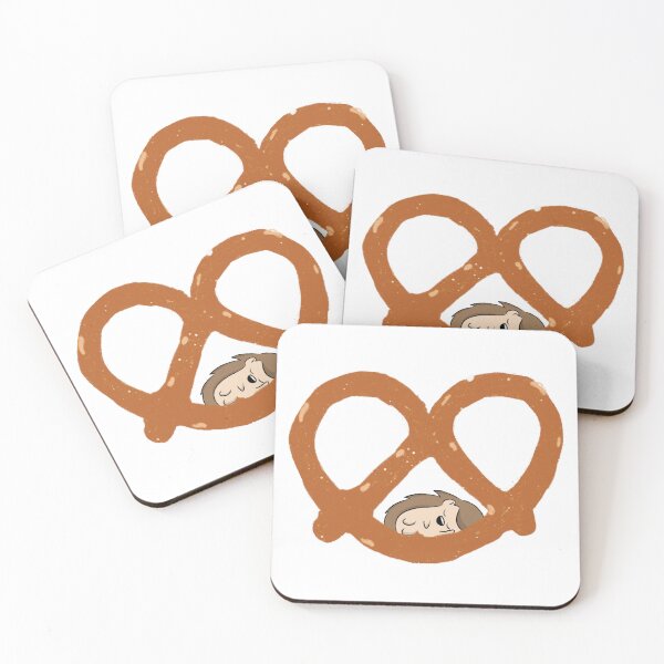 Item preview, Pretzel Nap – Cozy Toffee the Hedgehog Illustration designed and sold by Toffee the hedgehog.