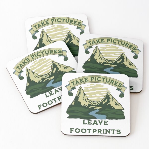 Item preview, Take pictures, leave footprints, funny and cool nature lover designed and sold by Merchattack.