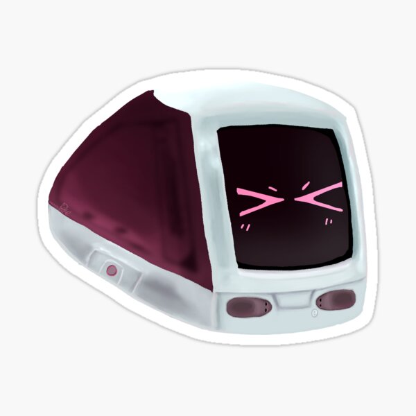 Artikel-Vorschau von iMac G3 – rosa – Serie „Little Computer Guy“, designt und verkauft von angrydino42.