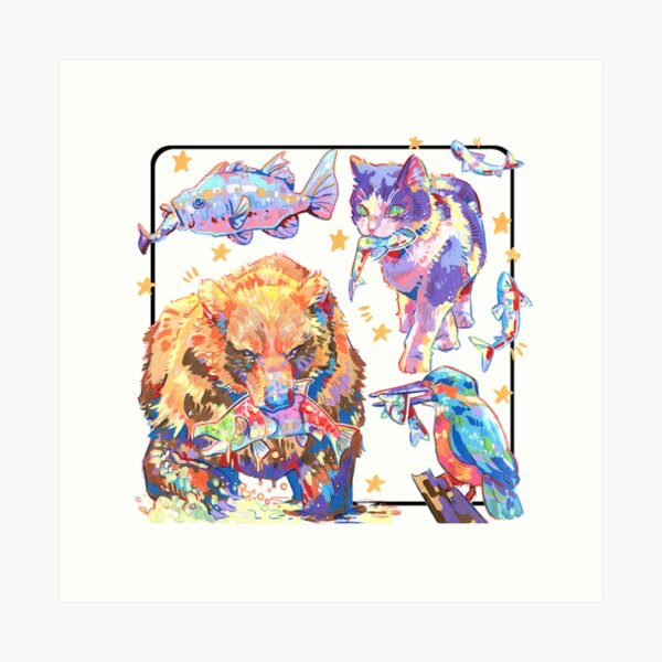 Item preview, Colourful Animals designed and sold by Static-Wool.