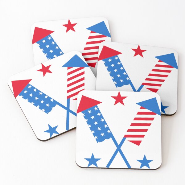 Item preview, American flag fireworks design designed and sold by DukeTheMagic.