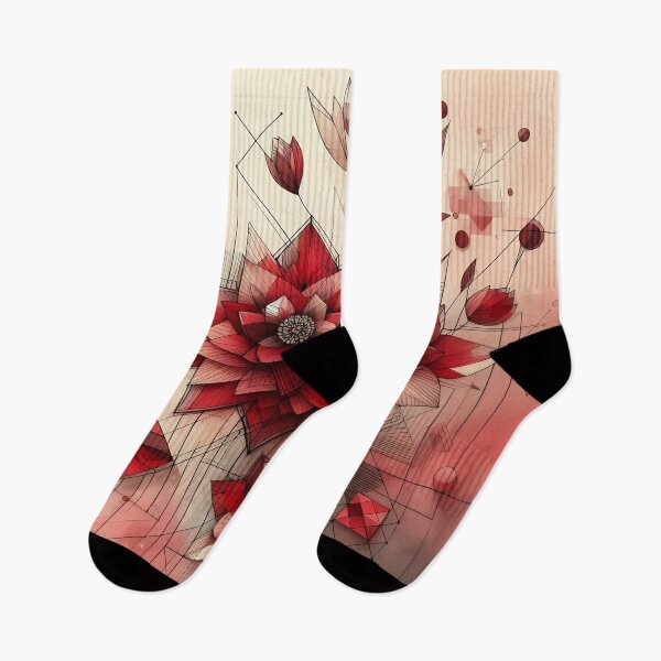 Item preview, Modern Floral Red Abstract Flowers  designed and sold by GraphicsClub.