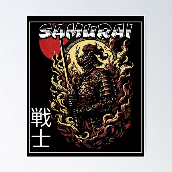 Item preview, Guerrero samurái llameante: arte legendario de Ronin designed and sold by Pogglecards.