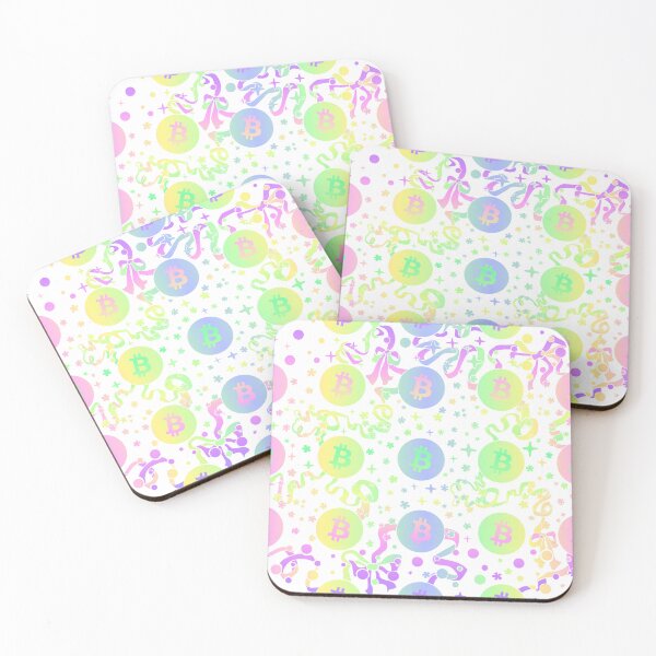Item preview, BTC Rainbow Pastel Repeat Pattern Sparkles Dots and Ribbons designed and sold by KatelynMitalski.