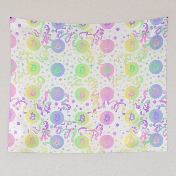Item preview, BTC Rainbow Pastel Repeat Pattern Sparkles Dots and Ribbons designed and sold by KatelynMitalski.