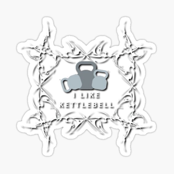 Item preview, Black and White Kettlebell Design - I LIKE KETTLEBELL designed and sold by MaciejCraft.