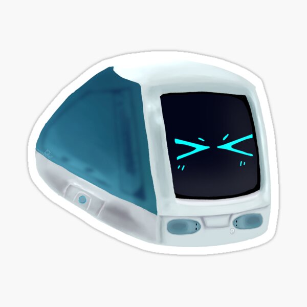 Artikel-Vorschau von iMac G3 – Aqua – Serie „Little Computer Guy“, designt und verkauft von angrydino42.