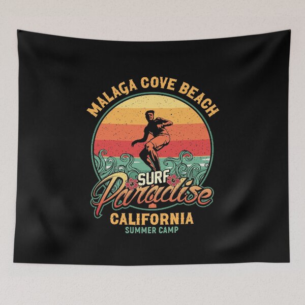 Item preview, Malaga Cove Beach Surf Paradise Los Angeles County California designed and sold by eclecTEEq.