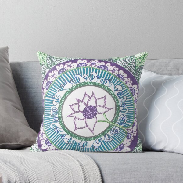 Item preview, Green floral mandala designed and sold by AbstractArielle.