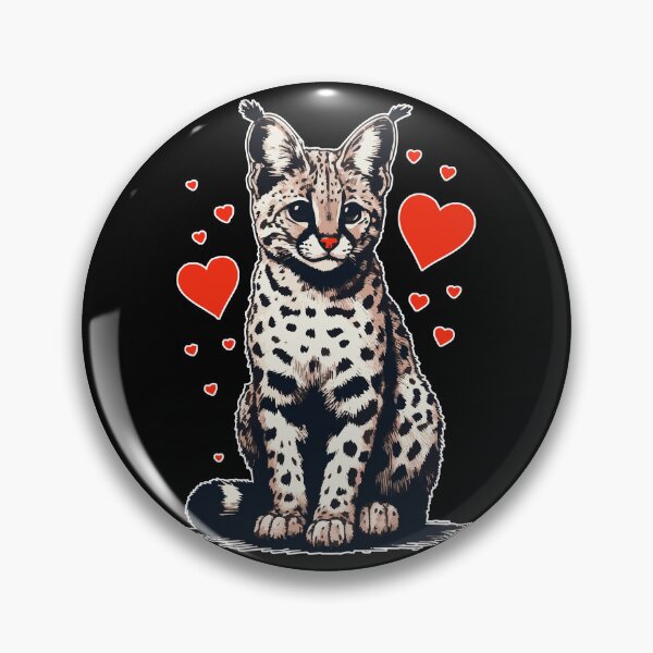 Item preview, Serval Cat Love designed and sold by TomFrontierArt.