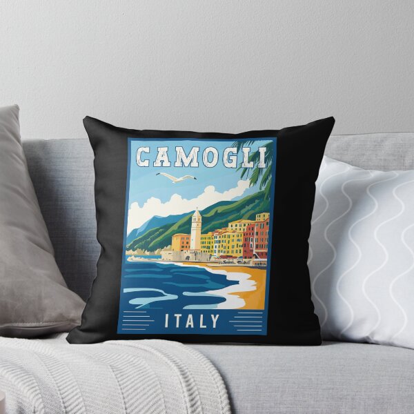 Item preview, Discover Charming Camogli in Italy - Travel Art designed and sold by turtlestart.