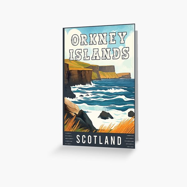 Item preview, Discover Stunning Seascape Orkney Islands in Scotland - Travel Art designed and sold by turtlestart.