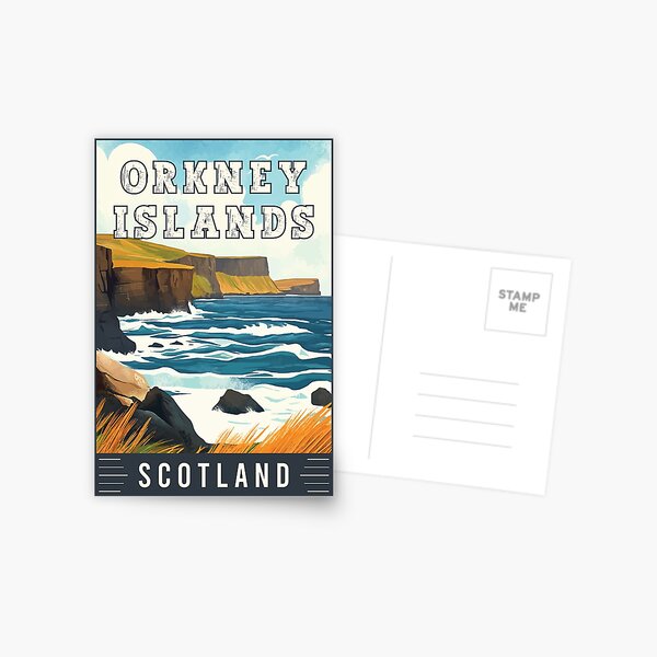 Item preview, Discover Stunning Seascape Orkney Islands in Scotland - Travel Art designed and sold by turtlestart.