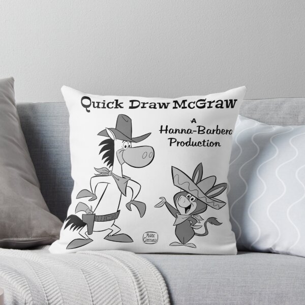 Item preview, QUICK DRAW MCGRAW AND BABA LOOEY (Black and White version with Text) designed and sold by MARKSCARTOONART.