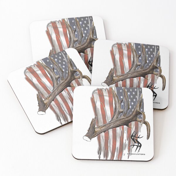 Item preview, American Hammer Shed Antler Flag Design  designed and sold by ShedHunters.
