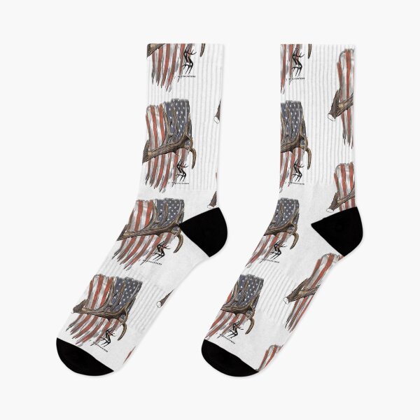 Item preview, American Hammer Shed Antler Flag Design  designed and sold by ShedHunters.