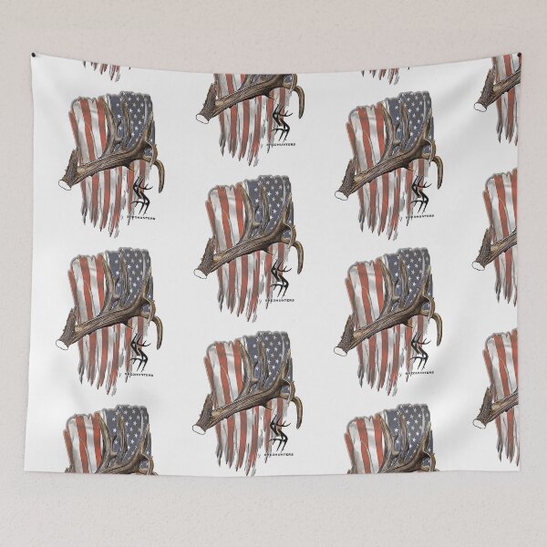 Item preview, American Hammer Shed Antler Flag Design  designed and sold by ShedHunters.