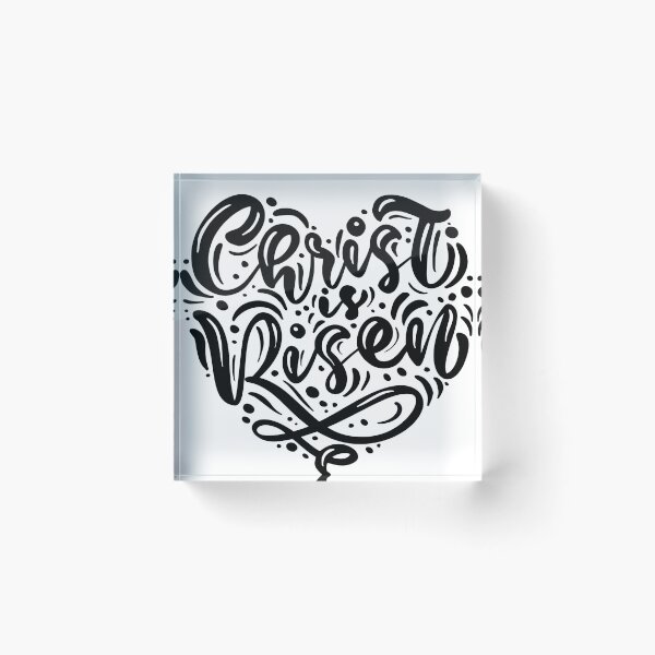 Item preview, Christ Has Risen Heart  designed and sold by Flashy Flamingo.