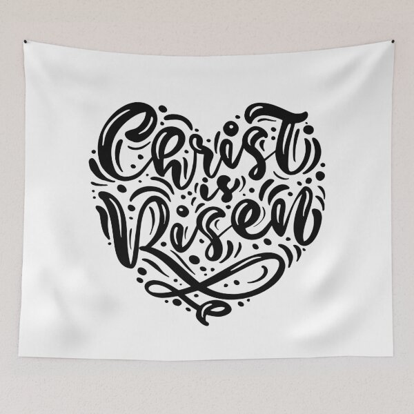 Item preview, Christ Has Risen Heart  designed and sold by Flashy Flamingo.