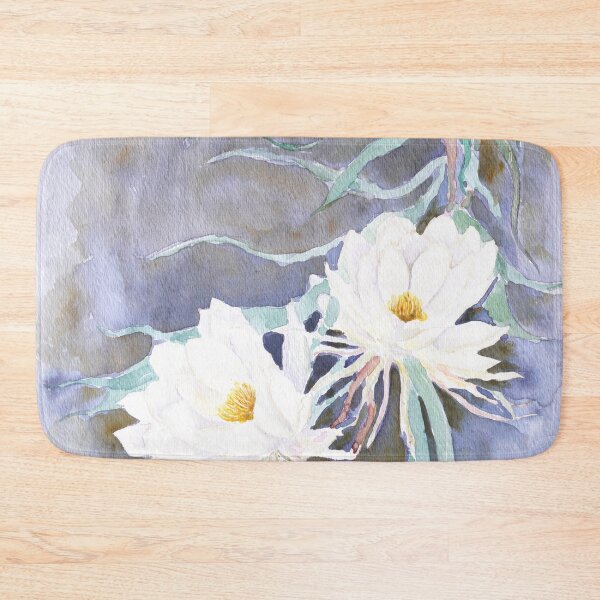 Item preview, white epiphyllum flowers  watercolor  designed and sold by ColorandColor.