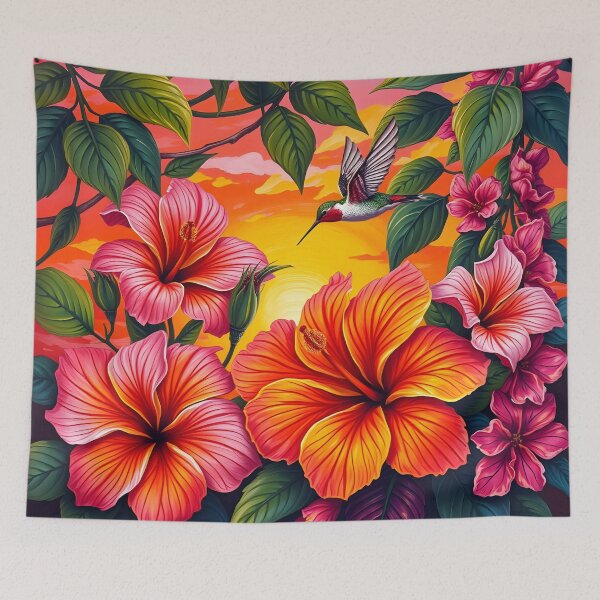 Item preview, Hibiscus And Hummingbird designed and sold by debbiedwarika.