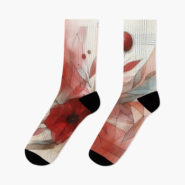 Item preview, Modern Floral Red Abstract Flowers  designed and sold by GraphicsClub.