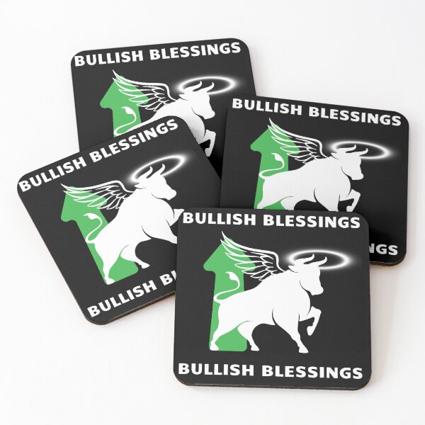 Item preview, Bullish Blessings: Inspiring Bull Design with Halo & Wings – Perfect for Traders designed and sold by HOLYPROFITS.
