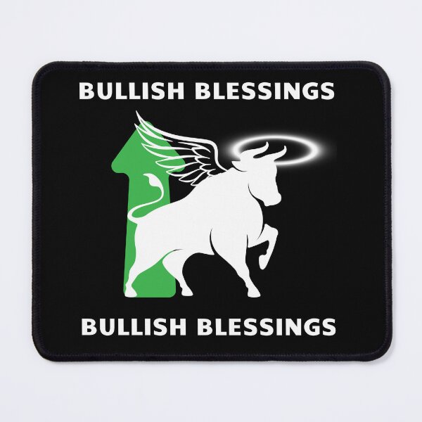 Item preview, Bullish Blessings: Inspiring Bull Design with Halo & Wings – Perfect for Traders designed and sold by HOLYPROFITS.