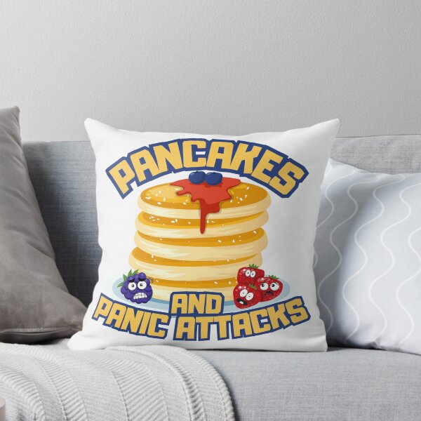 Item preview, Pancakes And Panic Attacks Breakfast humor designed and sold by Zeemazoo.