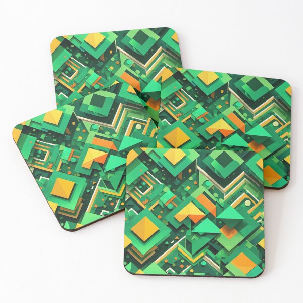 Item preview, Abstract Geometric Pyramid Pattern designed and sold by Harmonic_Layers.
