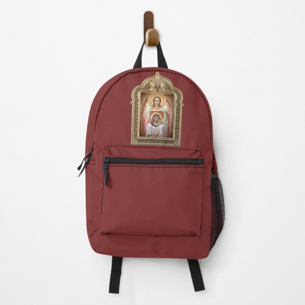 Item preview, Holy Angel, with the icon of the Mother of God, Orthodox Icon designed and sold by orthodox-icon.