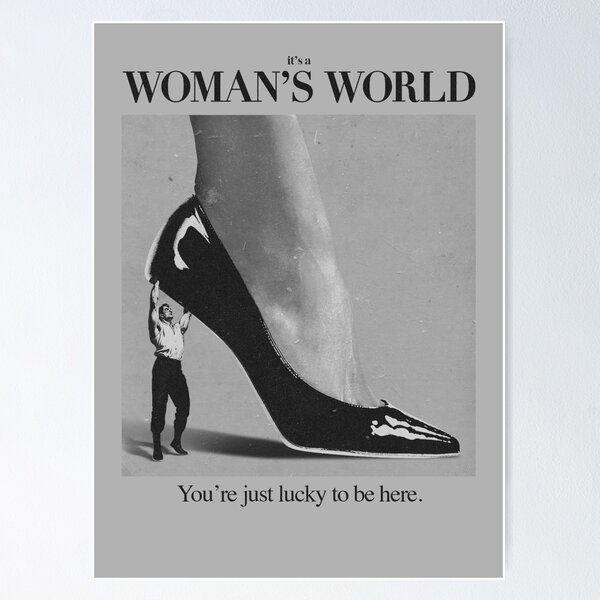 Item preview, It's a Woman's World - Vintage Empowerment Poster designed and sold by Adronia.