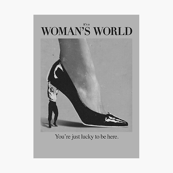 Item preview, It's a Woman's World - Vintage Empowerment Poster designed and sold by Adronia.