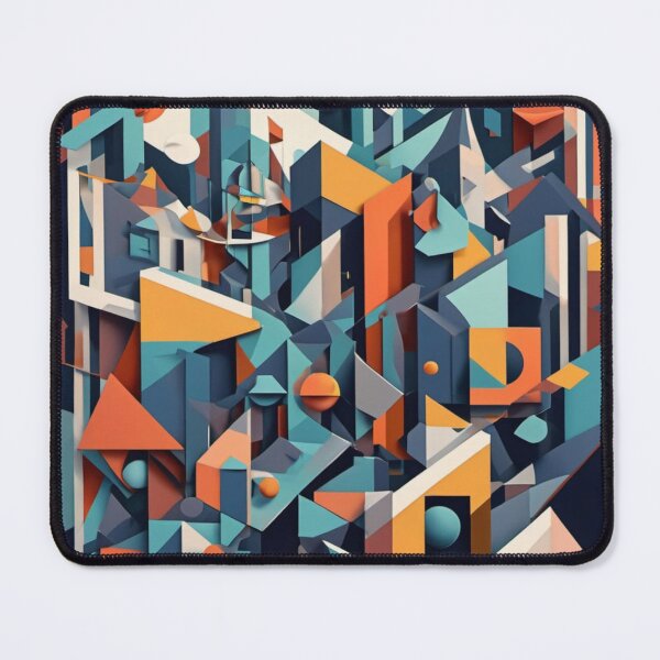 Item preview, Abstract Geometric Cityscape designed and sold by Harmonic_Layers.