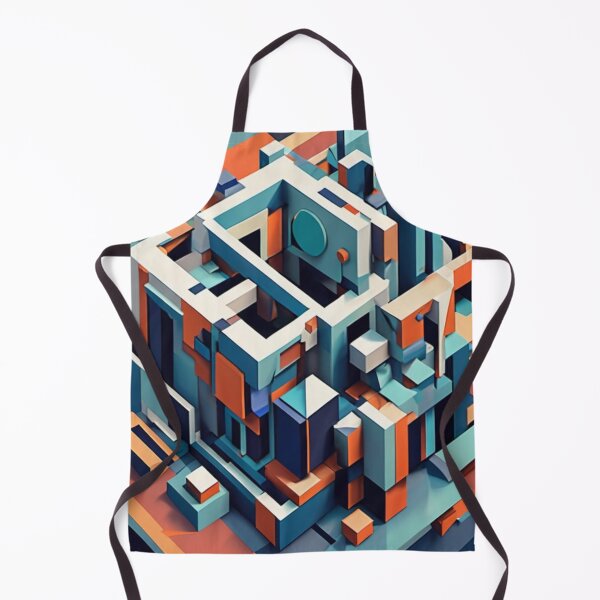 Item preview, Futuristic Geometric Cityscape designed and sold by Harmonic_Layers.