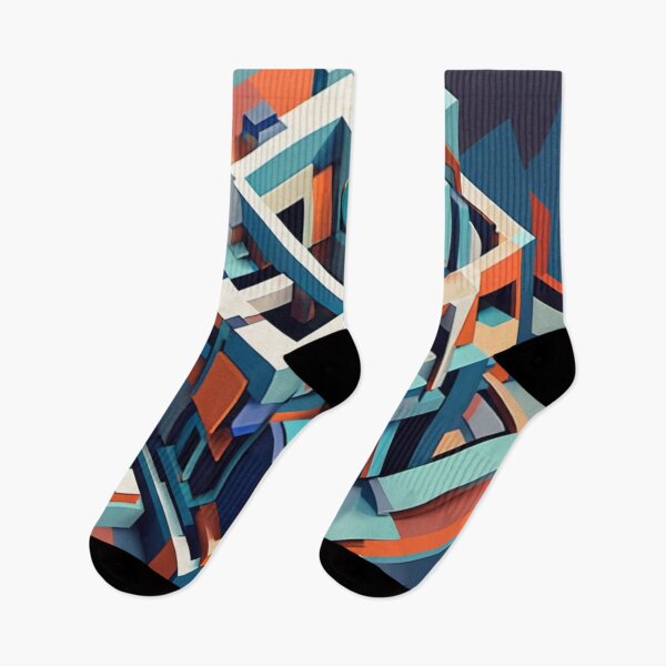 Item preview, Futuristic Geometric Cityscape designed and sold by Harmonic_Layers.