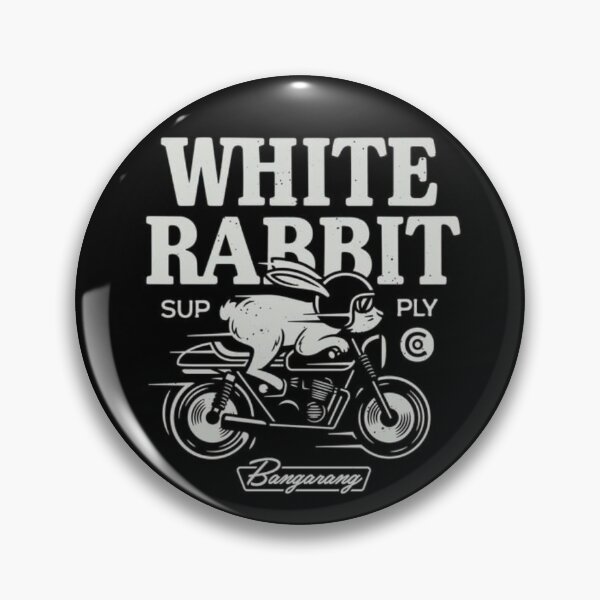 Item preview, White Rabbit Biker - Vintage Motorcycle Adventure designed and sold by Adronia.
