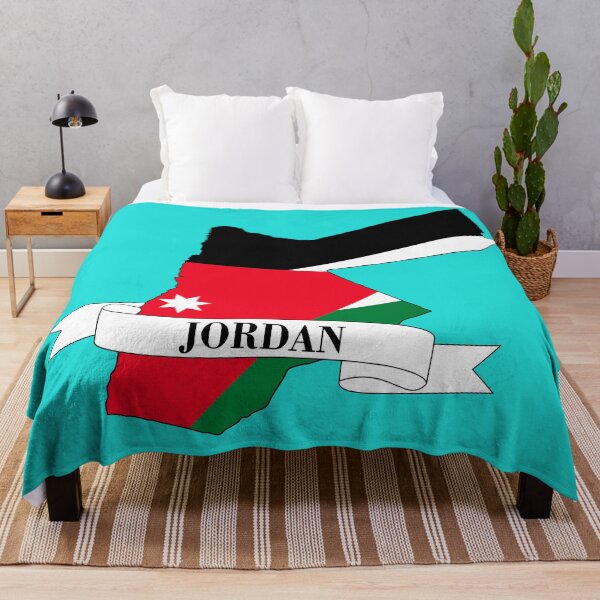 Item preview,  Jordan flag map designed and sold by visual adventures.