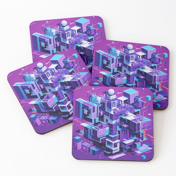 Item preview, Abstract Cyber City designed and sold by Harmonic_Layers.