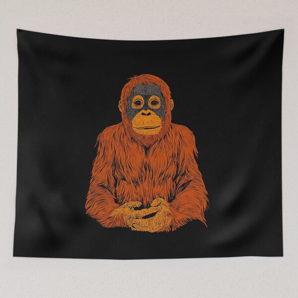 Item preview, Orangutan Portrait designed and sold by Liededrom..