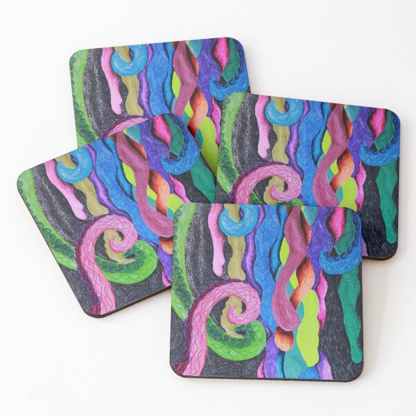 Item preview, Rainbow Tentacles of Love designed and sold by MiaDonnaArt.