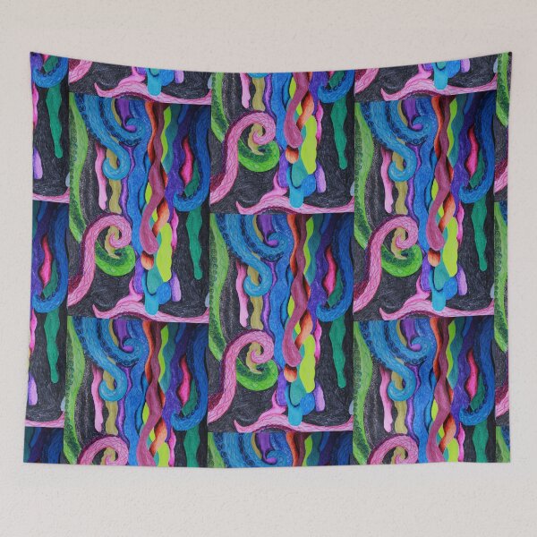 Item preview, Rainbow Tentacles of Love designed and sold by MiaDonnaArt.