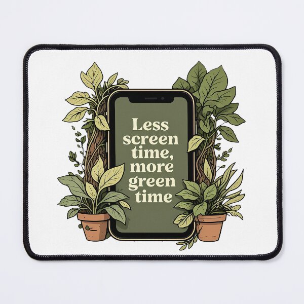 Item preview, Less Screen Time More Green Time Phone with Growing Vines Nature Inspired Eco Conscious designed and sold by zoughlal.