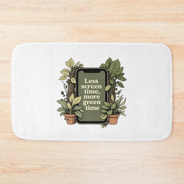 Item preview, Less Screen Time More Green Time Phone with Growing Vines Nature Inspired Eco Conscious designed and sold by zoughlal.