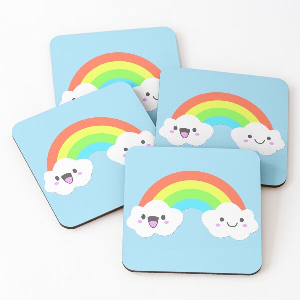 Item preview, Cute Happy Clouds and Rainbow designed and sold by KookyCool.