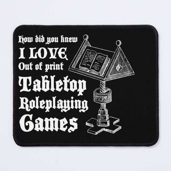 Item preview, Who told you I love out of print Tabletop Roleplaying Games designed and sold by Goth-It-Covered.