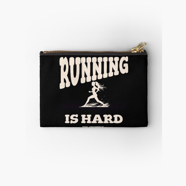 Item preview, If you think running is hard, try stopping... designed and sold by Tees16.