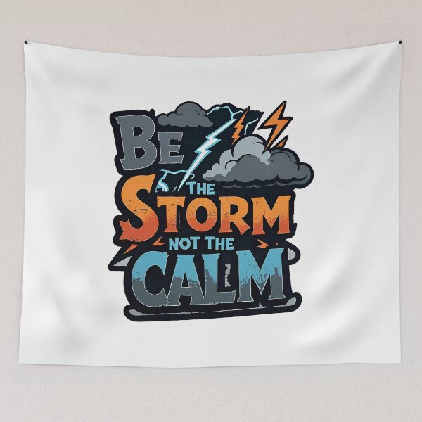 Item preview, Be the Storm Powerful Lightning Bold and Rebellious Motivational designed and sold by zoughlal.