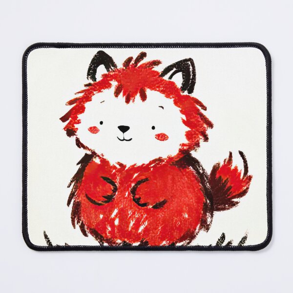 Item preview, Playful Red Fluffy Creature designed and sold by SunkenCost.